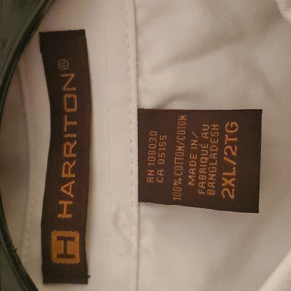 Harriton Men’s Cotton Dress Shirt - Picture 4 of 4